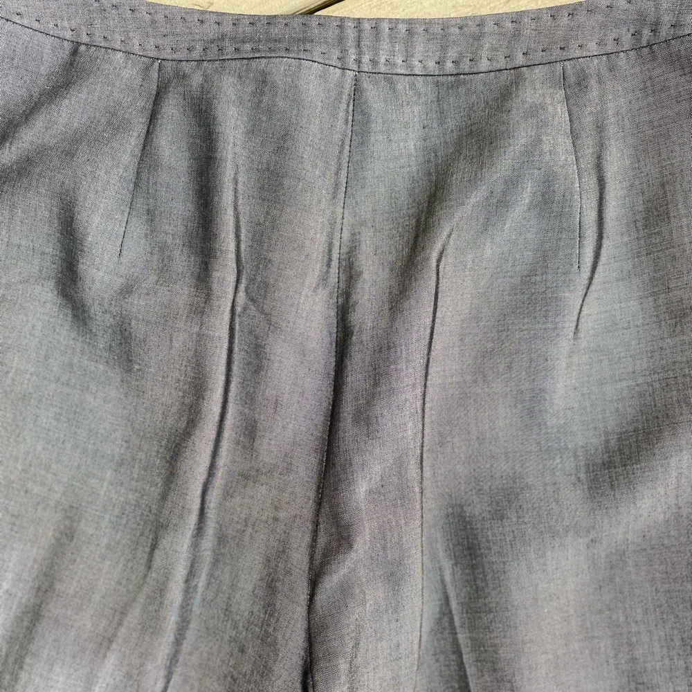 Ann Taylor - Woman’s Gray Mohair/Wool Blend High-rise Crop Pants, Size: 6 - Picture 4 of 7
